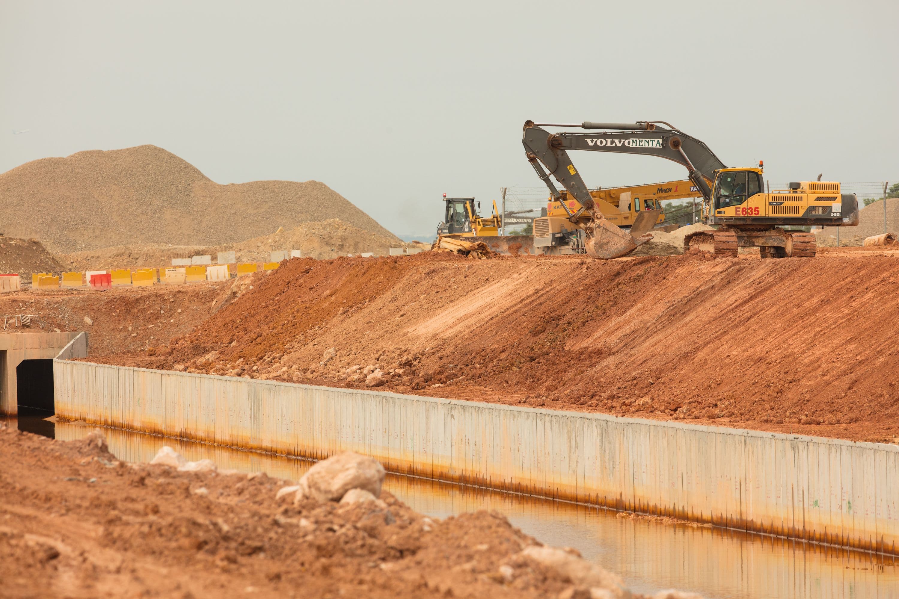 Excavation of stormwater system